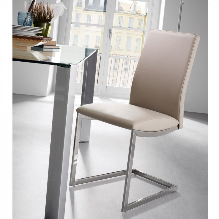 Masa dining transparenta din metal 90x140 cm Spot Kave Home