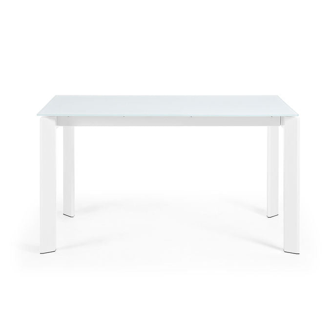 Masa extensibila alba din metal 90x140(200) cm Axis Kave Home