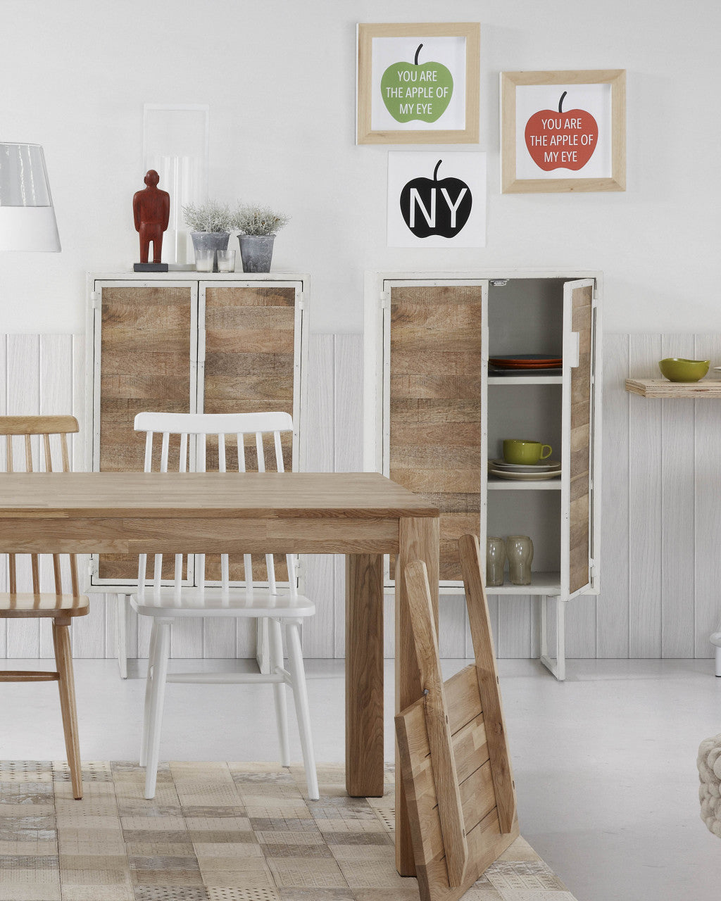 Masa extensibila maro din lemn 90x140(220) cm Isbel Kave Home