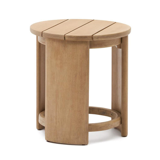 Masa laterala exterior maro din lemn 56 cm Xoriguer Kave Home