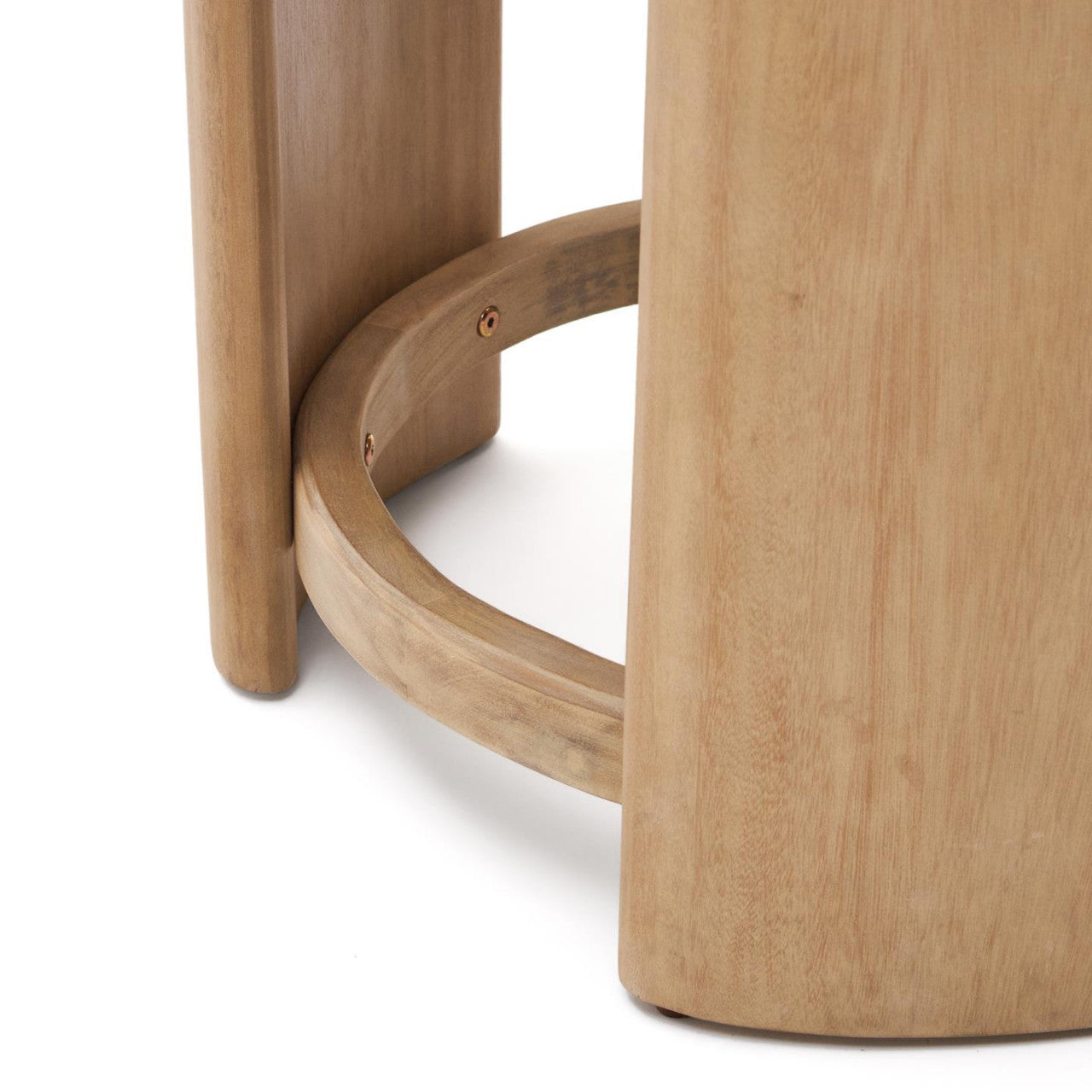 Masa laterala exterior maro din lemn 56 cm Xoriguer Kave Home