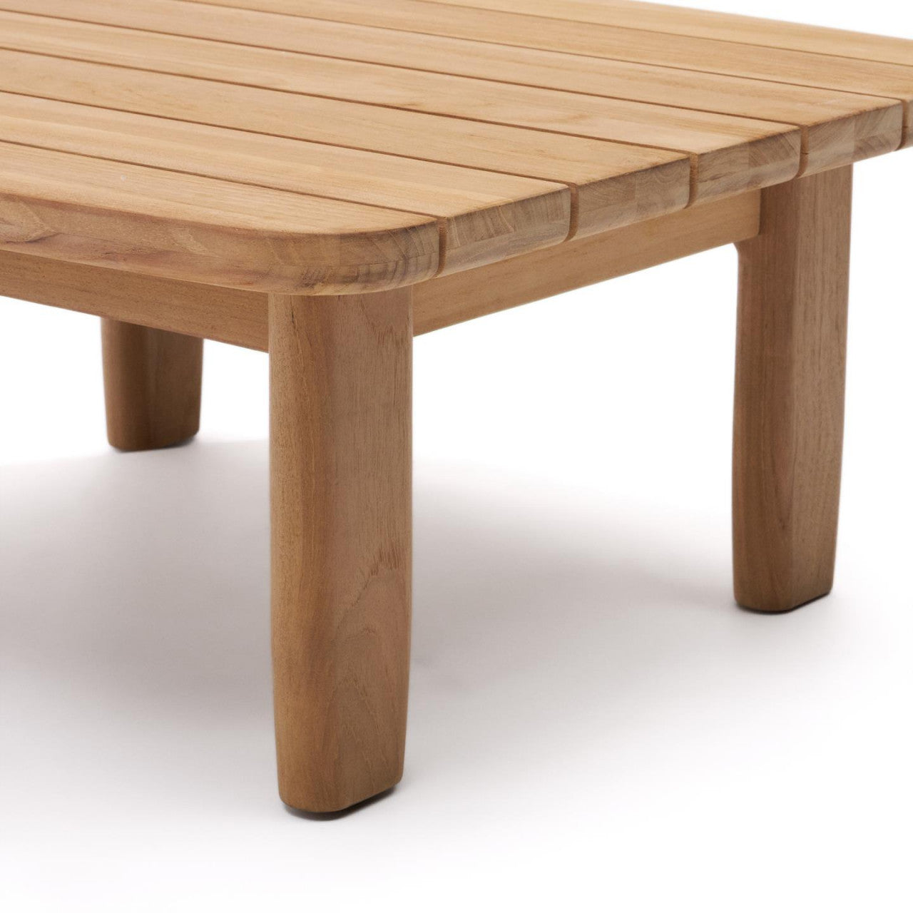 Masa laterala exterior maro din lemn 70x70 cm Tirant Kave Home