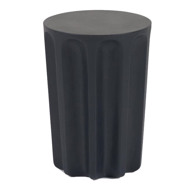 Masa laterala exterior neagra din ciment 32 cm Vilandra Kave Home