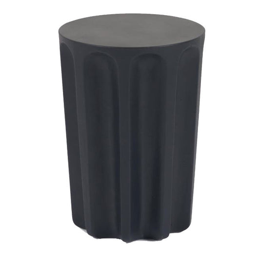 Masa laterala exterior neagra din ciment 32 cm Vilandra Kave Home