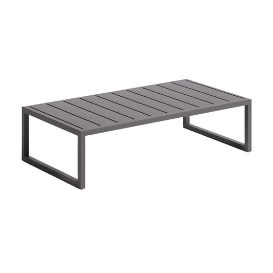 Masa laterala exterior neagra din metal 60x114 cm Comova Kave Home