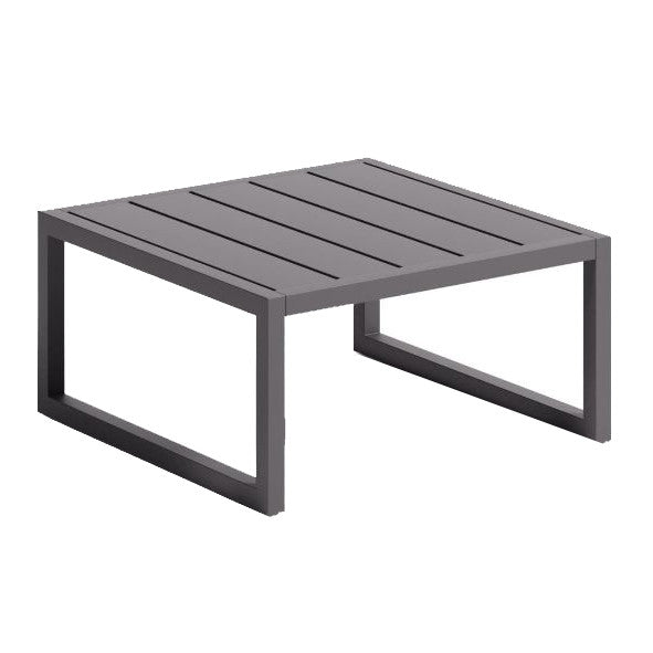 Masa laterala exterior neagra din metal 60x60 cm Comova Kave Home