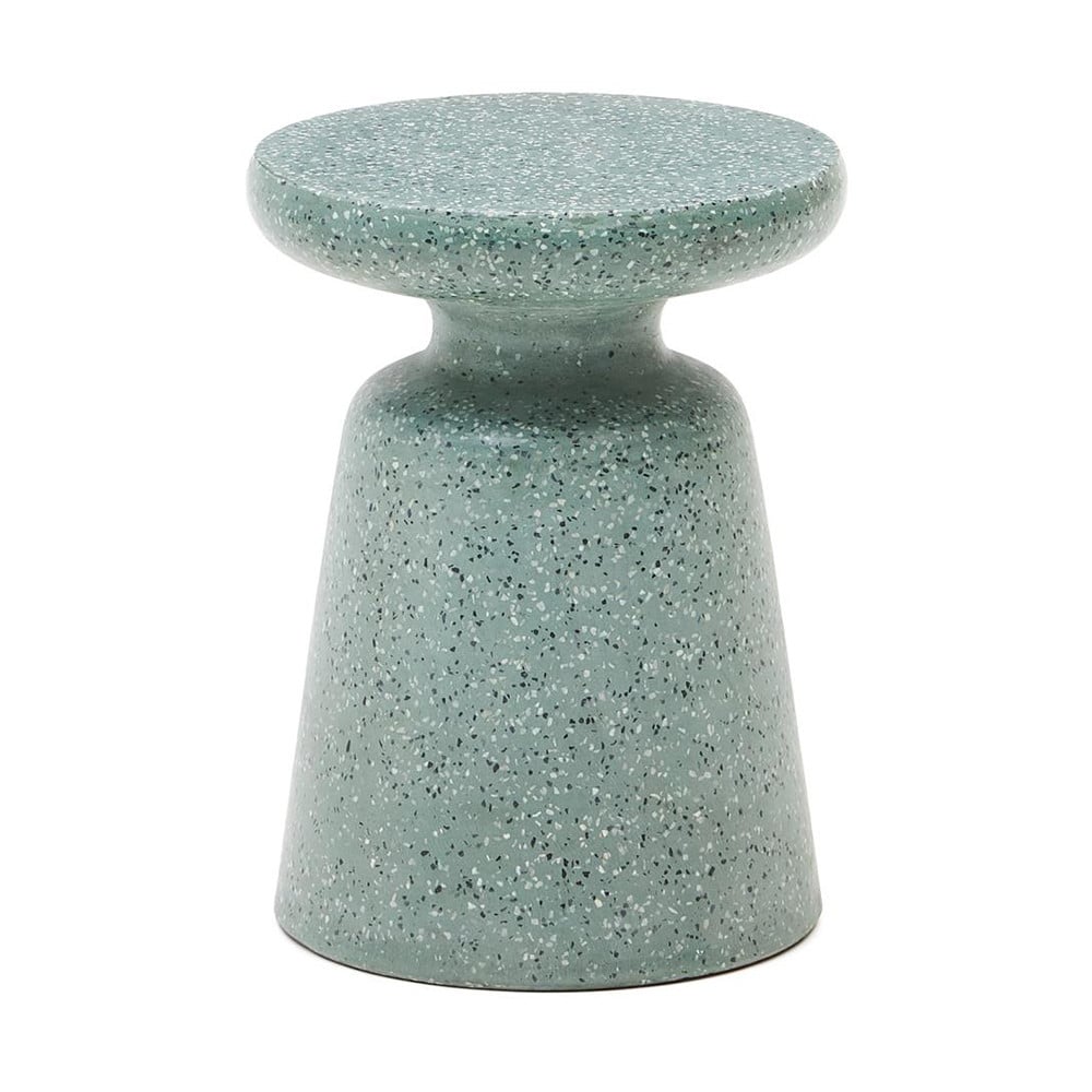 Masa laterala exterior verde din ciment 39 cm Mesquida Kave Home