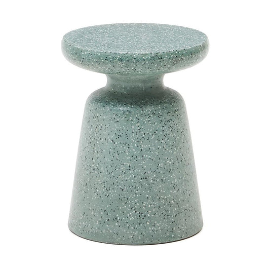 Masa laterala exterior verde din ciment 39 cm Mesquida Kave Home