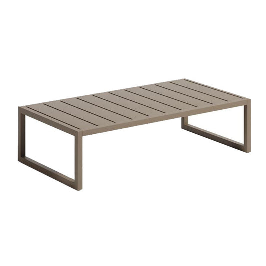Masa laterala exterior verde din metal 60x114 cm Comova Kave Home