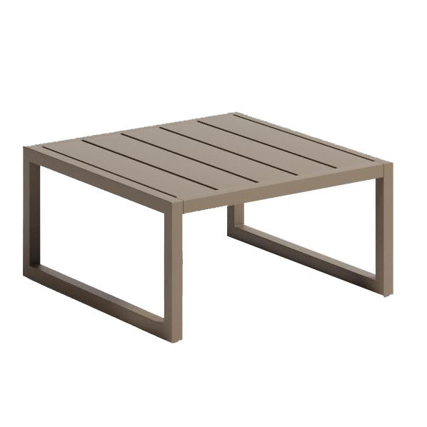 Masa laterala exterior verde din metal 60x60 cm Comova Kave Home
