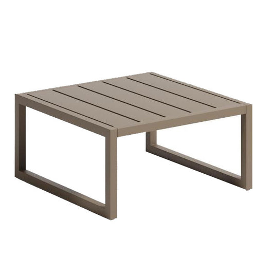 Masa laterala exterior verde din metal 60x60 cm Comova Kave Home
