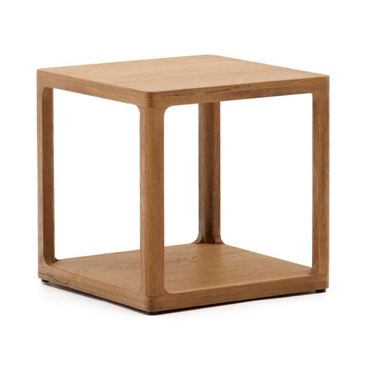 Masa laterala maro din lemn 50x50 cm Maymai Kave Home