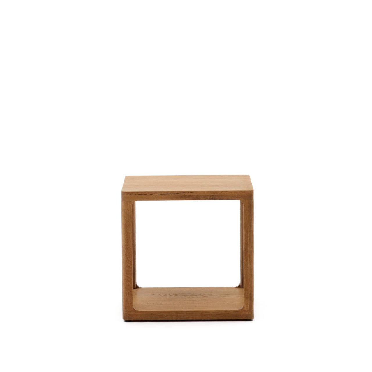 Masa laterala maro din lemn 50x50 cm Maymai Kave Home