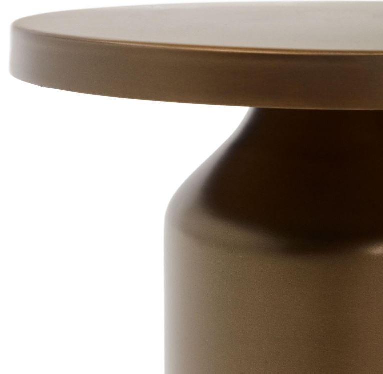 Masa laterala maro din metal 41 cm Liuva Kave Home