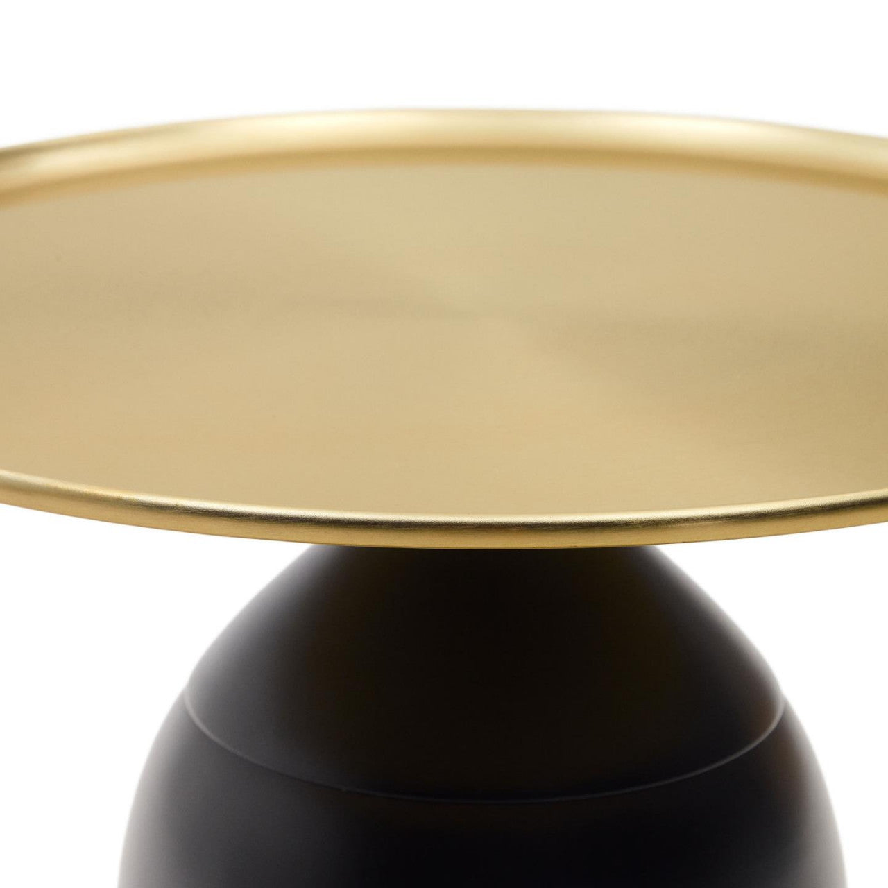 Masa laterala neagra/aurie din metal 52 cm Liuva Kave Home
