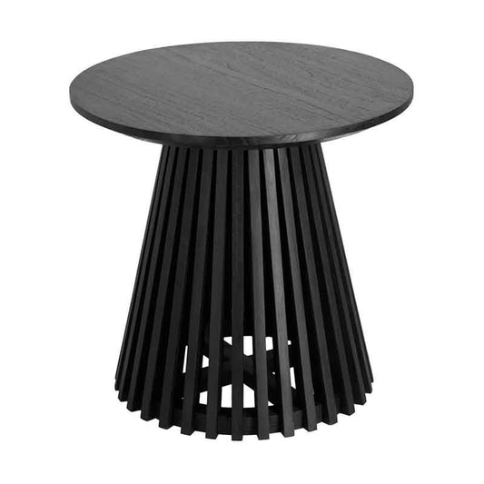 Masa laterala neagra din lemn 50 cm Jeanette Kave Home