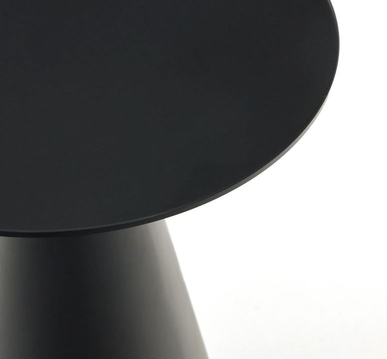 Masa laterala neagra din metal 50 cm Wilshire Kave Home