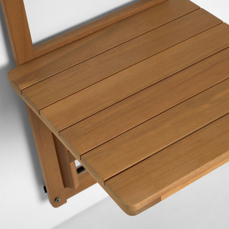 Masa pliabila exterior pentru balcon maro din lemn 40x40 cm Amarillis Kave Home