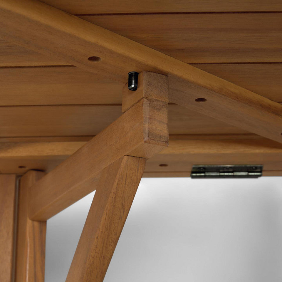 Masa pliabila exterior pentru balcon maro din lemn 40x40 cm Amarillis Kave Home