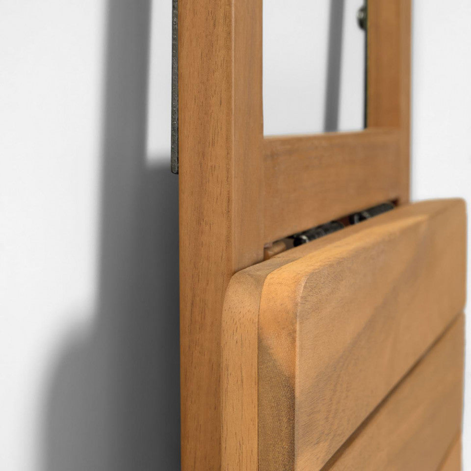 Masa pliabila exterior pentru balcon maro din lemn 40x40 cm Amarillis Kave Home