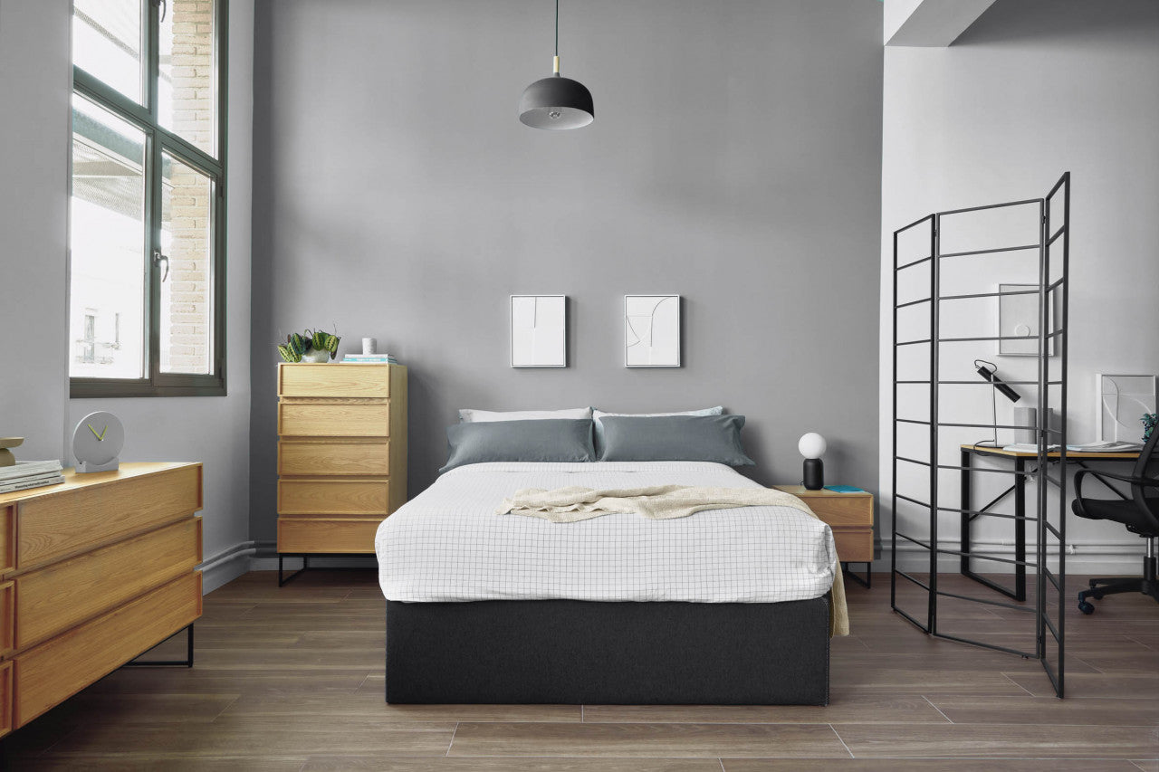 Noptiera maro din metal Taiana Kave Home