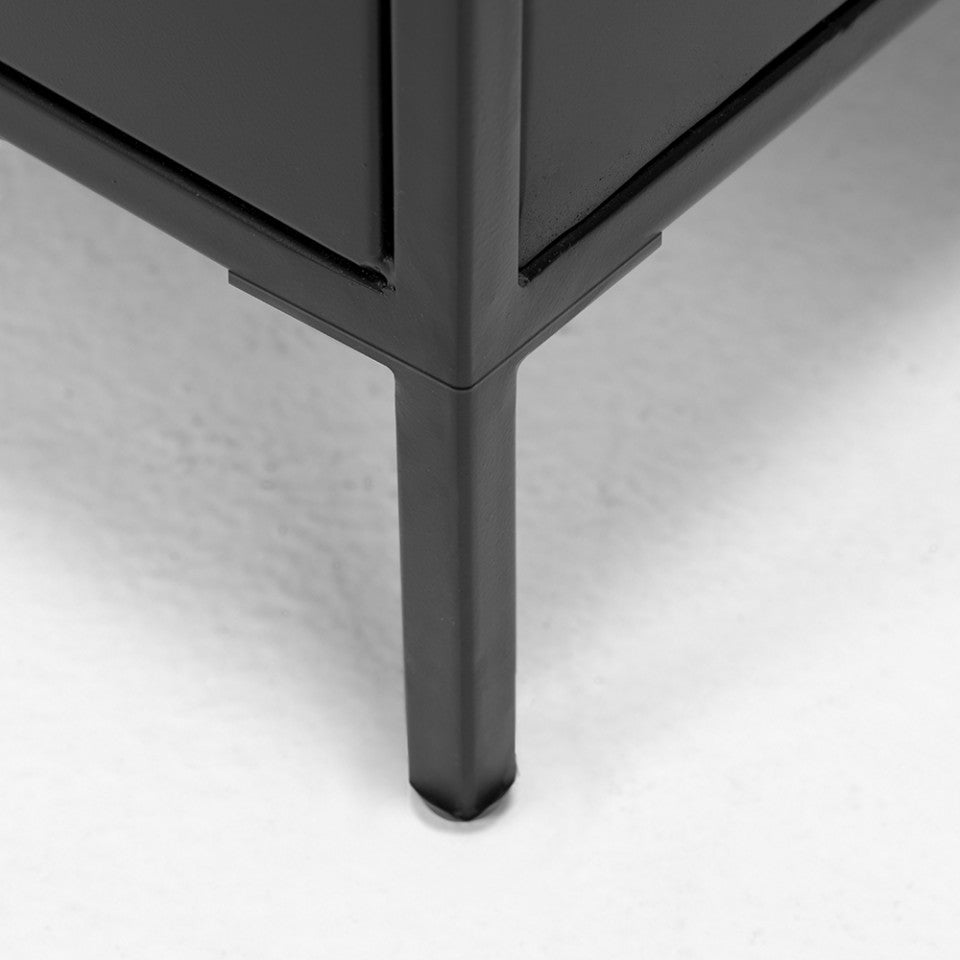 Noptiera neagra din metal Shantay Kave Home