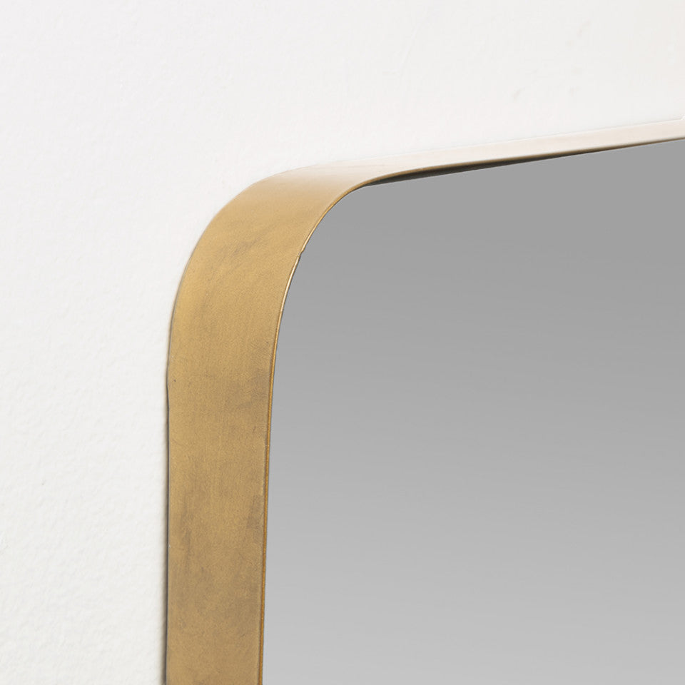 Oglinda dreptunghiulara aurie din metal 55x151 cm Orsini Kave Home