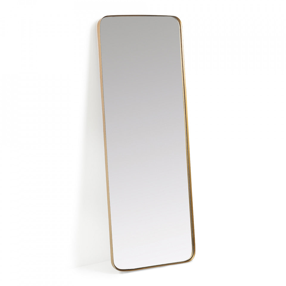 Oglinda dreptunghiulara aurie din metal 55x151 cm Orsini Kave Home