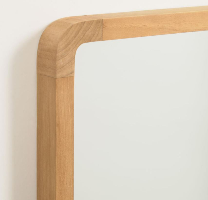 Oglinda dreptunghiulara maro din lemn 45x70 cm Shamel Kave Home
