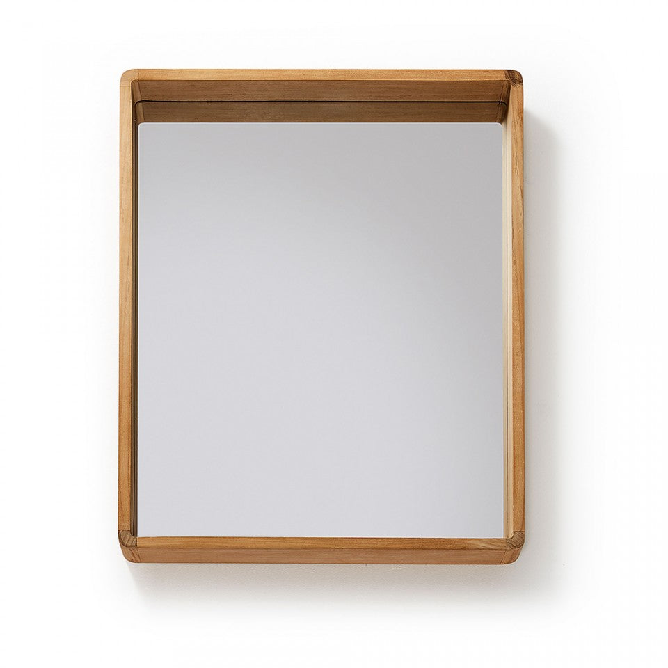 Oglinda dreptunghiulara maro din lemn 65x80 cm Kuveni Kave Home