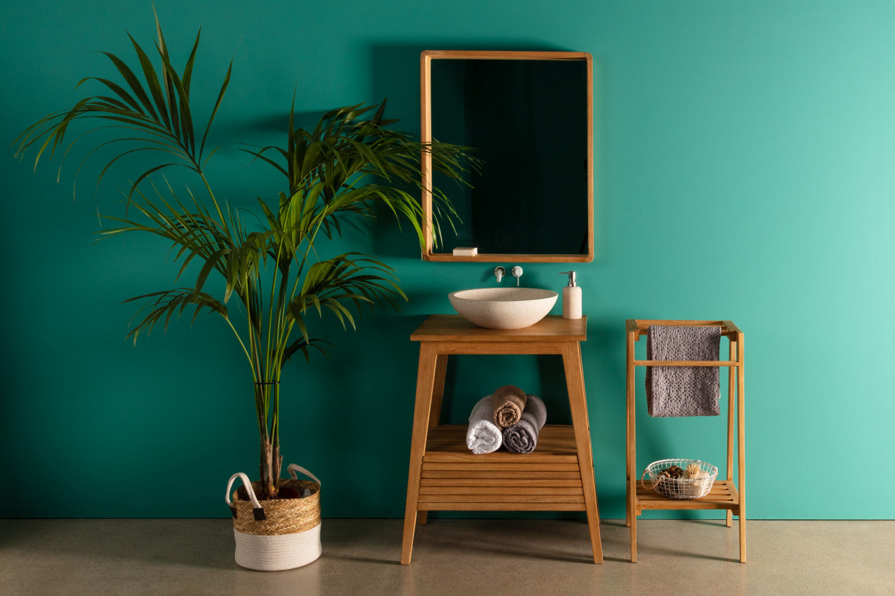 Oglinda dreptunghiulara maro din lemn 65x80 cm Kuveni Kave Home
