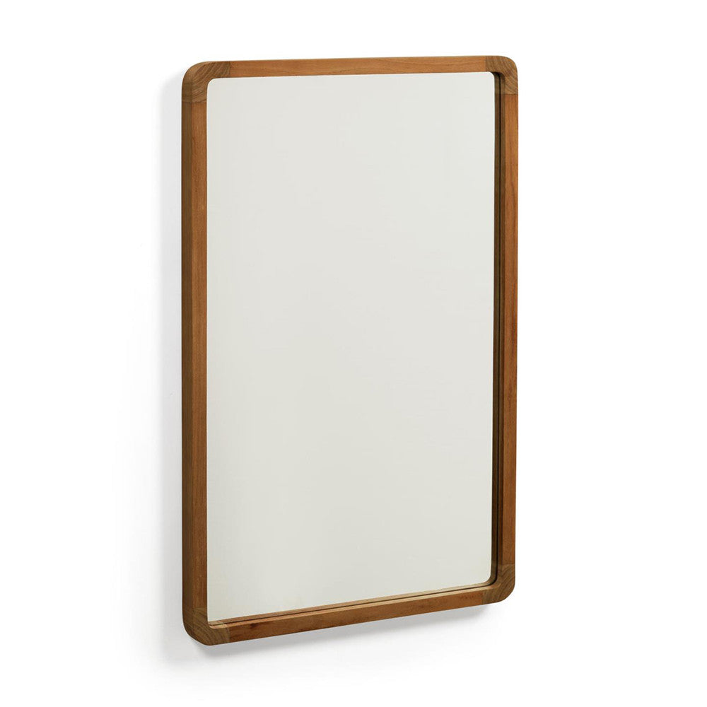 Oglinda dreptunghiulara maro inchis din lemn 45x70 cm Shamel Kave Home