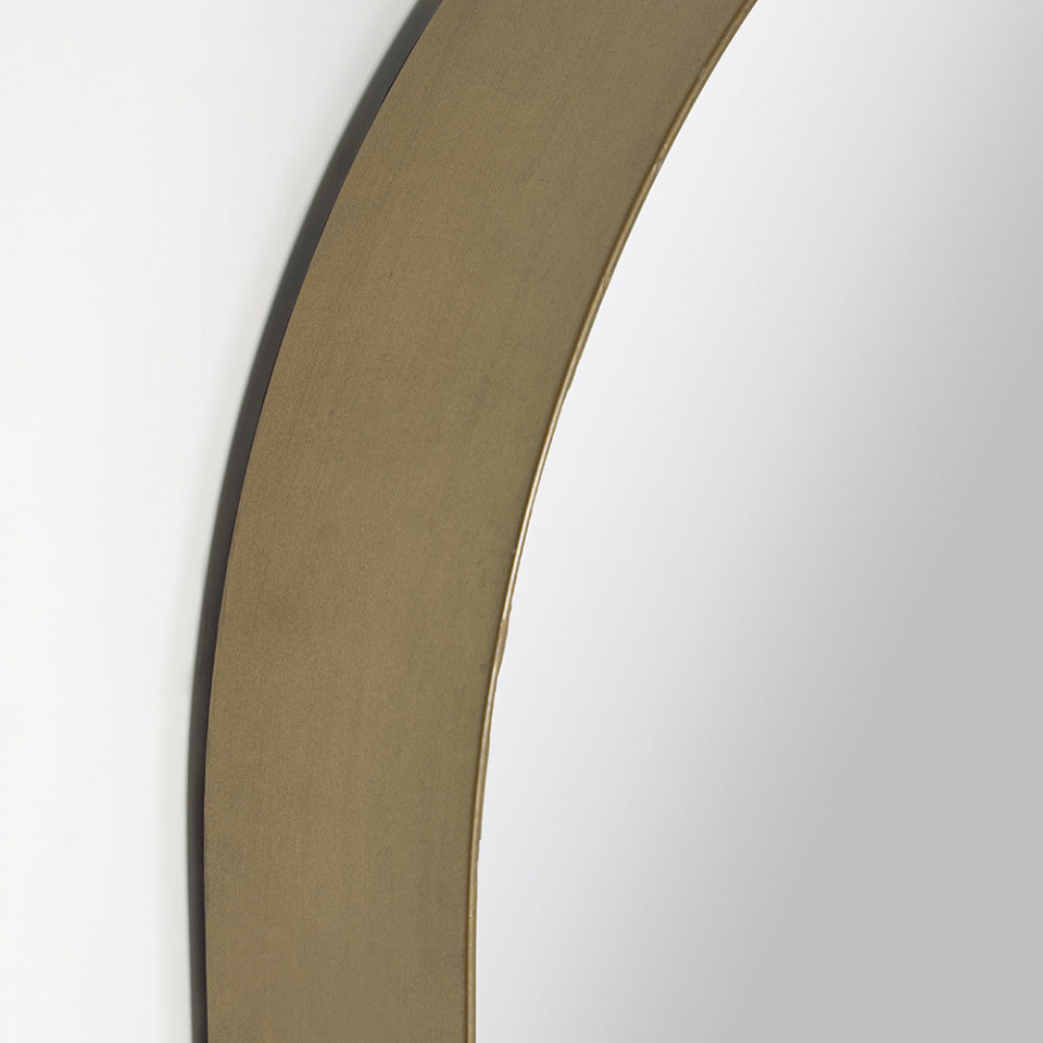 Oglinda ovala aurie din metal 31x101 cm Tiare Kave Home