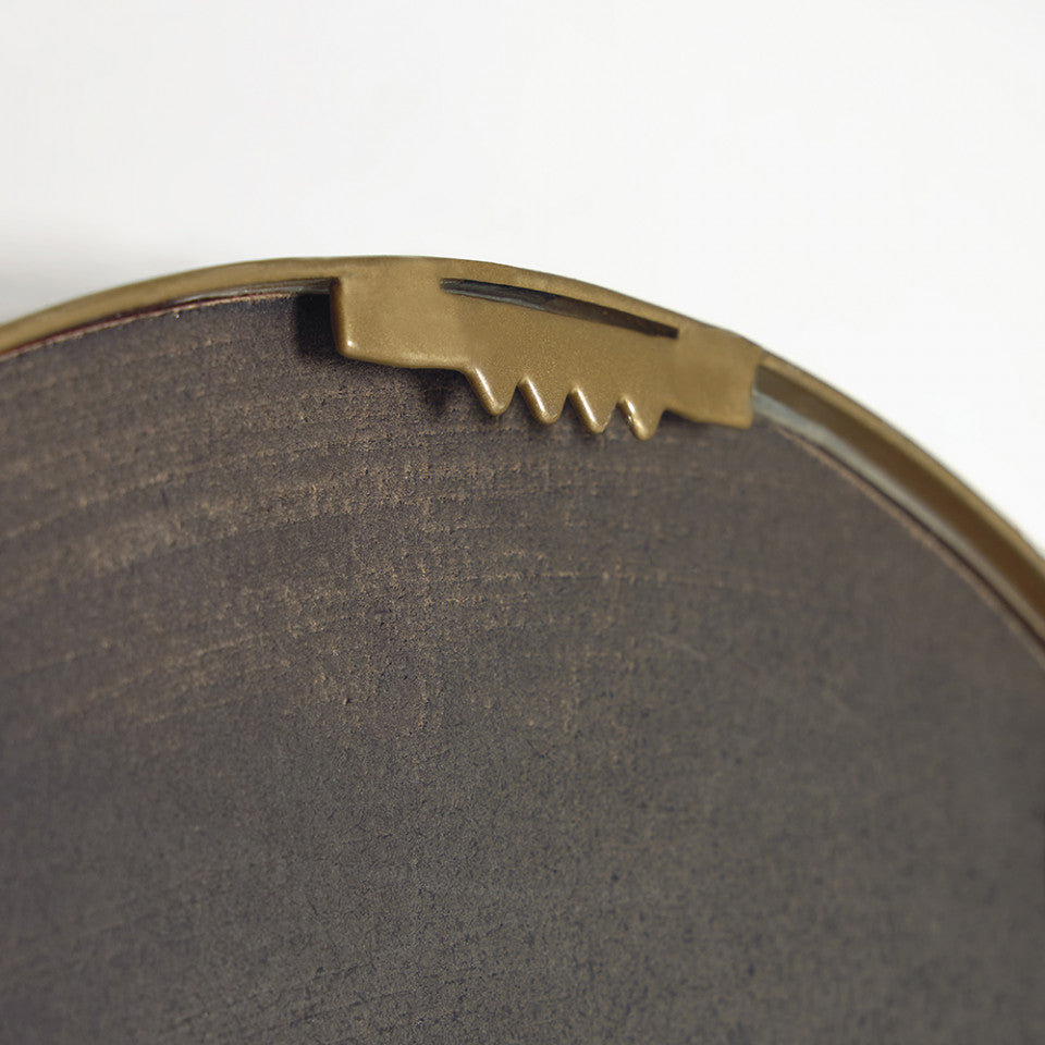Oglinda ovala aurie din metal 31x62 cm Tiare Kave Home