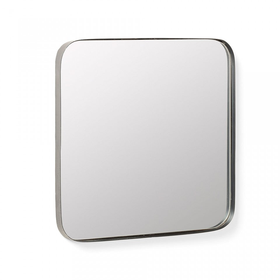 Oglinda patrata neagra din metal 40x40 cm Marco Kave Home