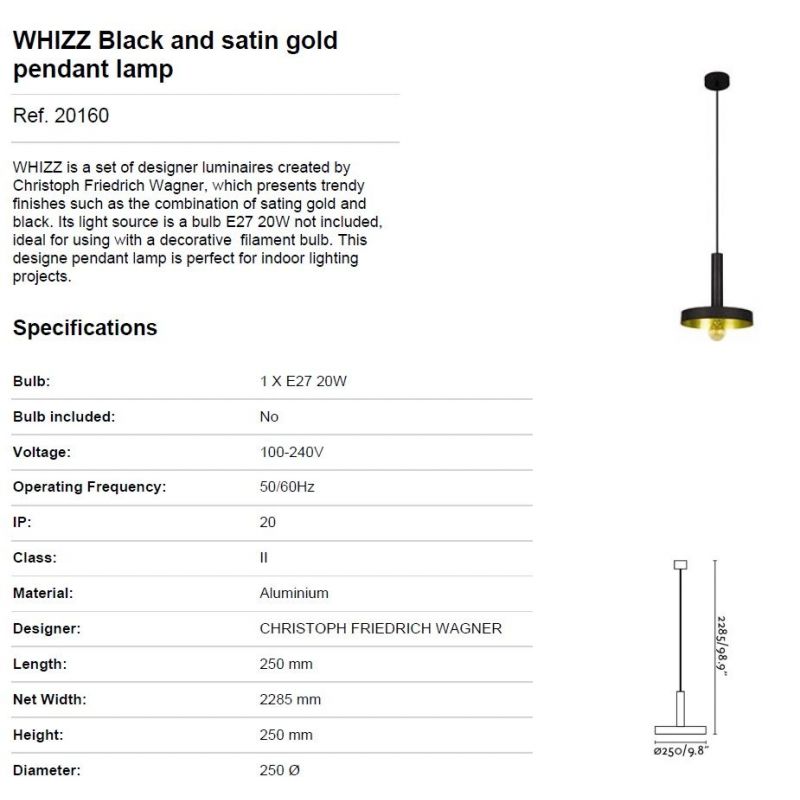 Pendul design modern WHIZZ I