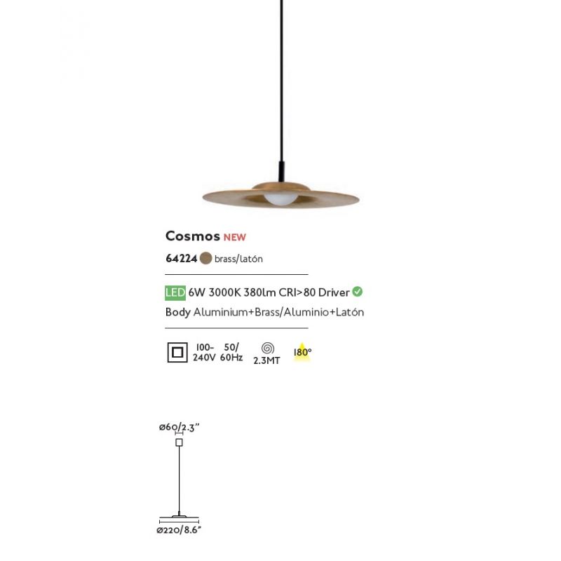 Pendul LED design scandinav Cosmos