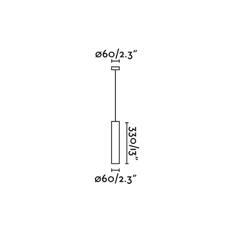 Pendul modern design minimalist STAN alb