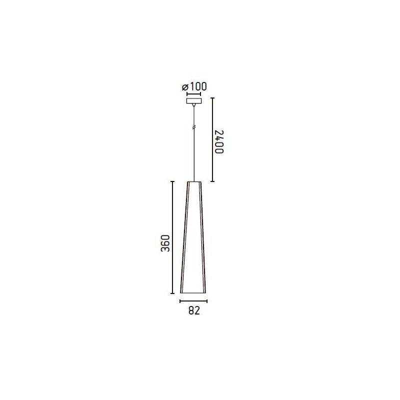 Pendul modern inaltime 186cm LED Pluma
