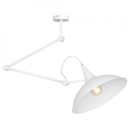 Plafoniera alba din metal Melos Aldex