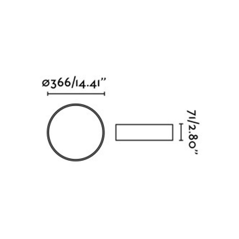 Plafoniera LED baie design slim IP44 VUK negru