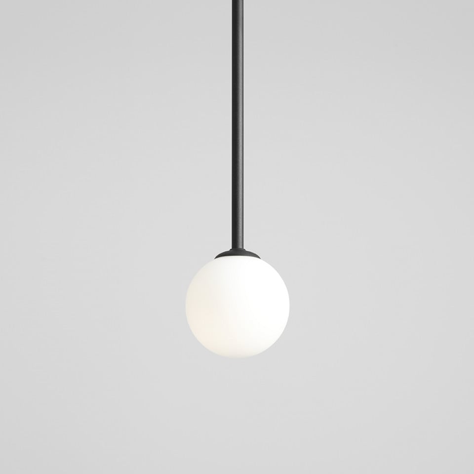 Plafoniera neagra/alba din metal Pinne M Aldex