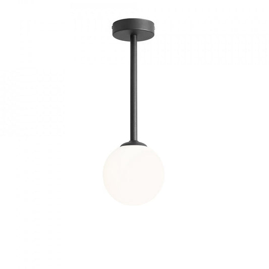 Plafoniera neagra/alba din metal Pinne S Aldex