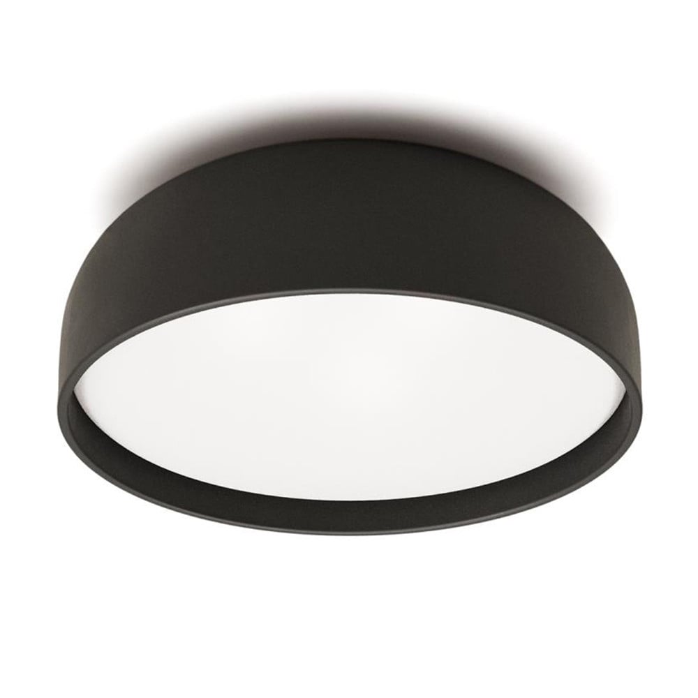 Plafoniera neagra din plastic Xaviera Kave Home