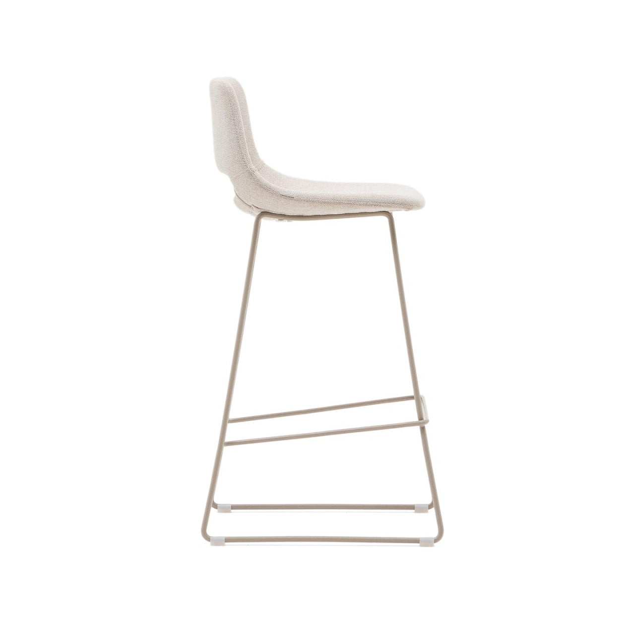 Scaun bar bej din textil Zahara Kave Home