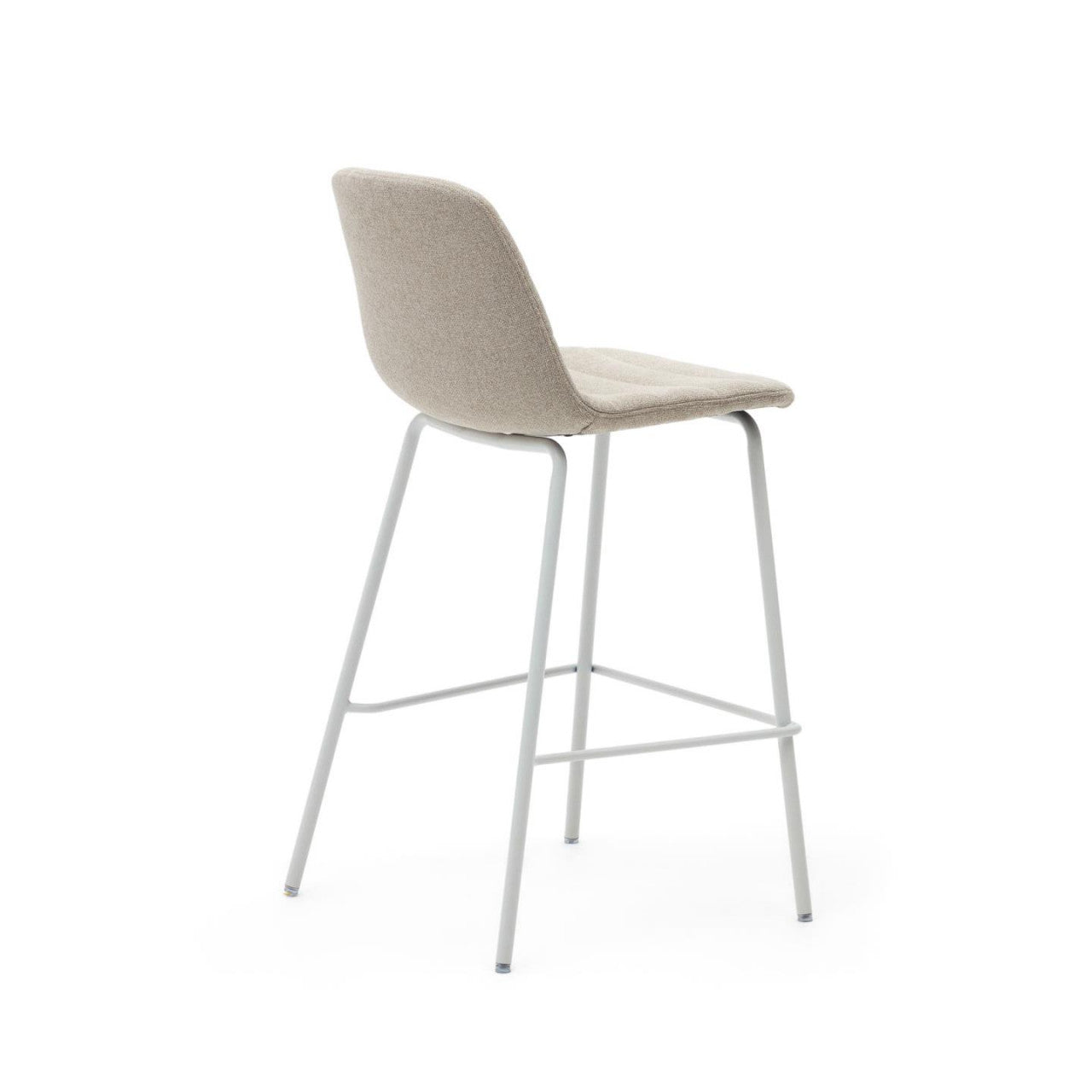 Scaun bar bej din textil Zunilda Kave Home