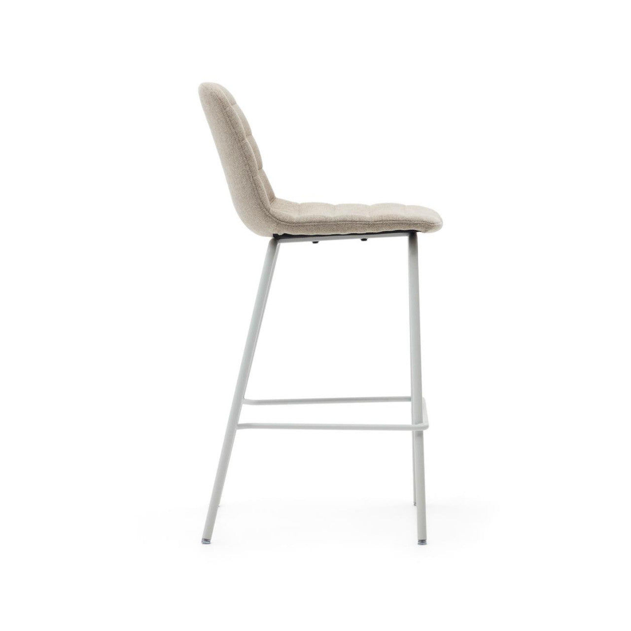 Scaun bar bej din textil Zunilda Kave Home