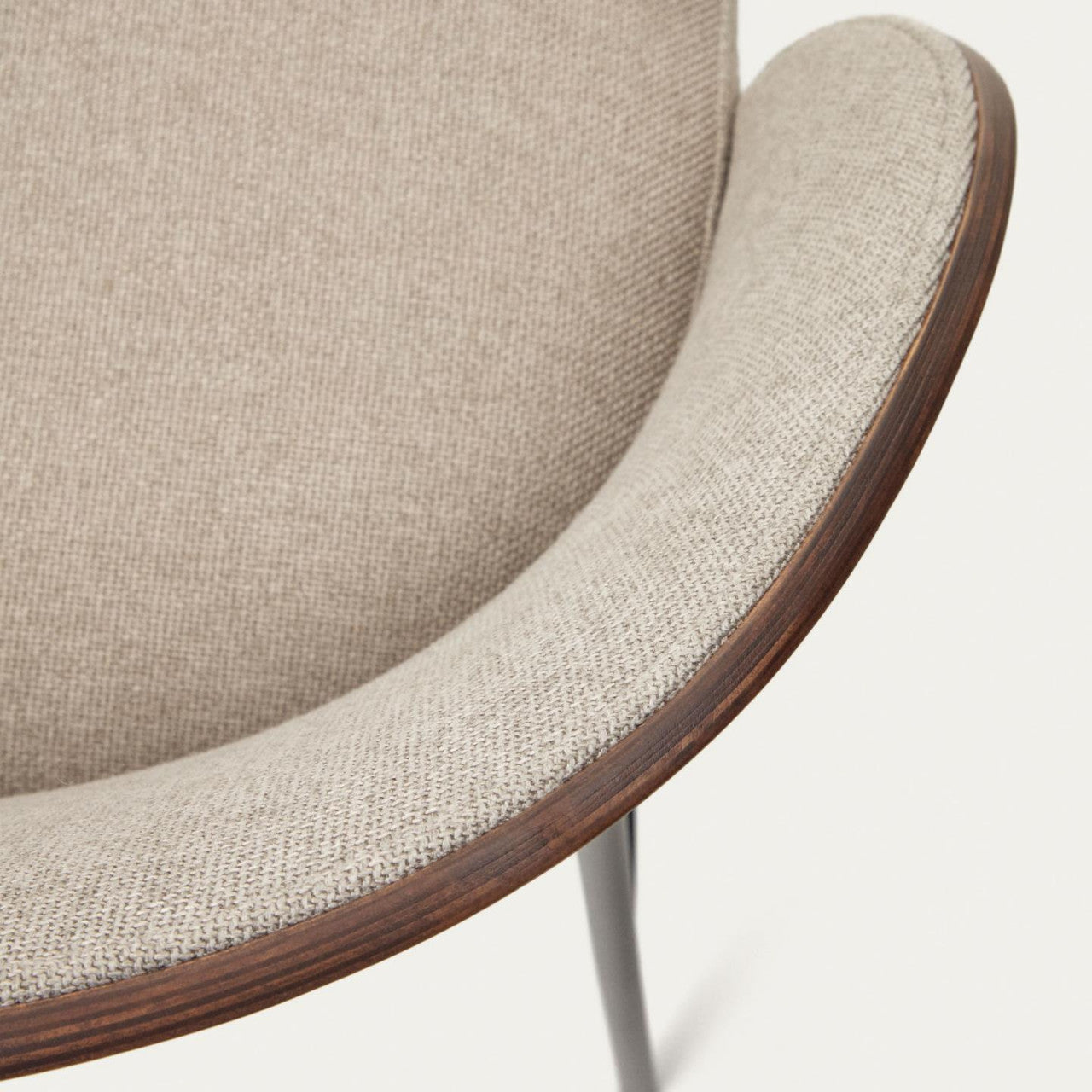 Scaun bar maro deschis/maro din textil Eamy Low Kave Home