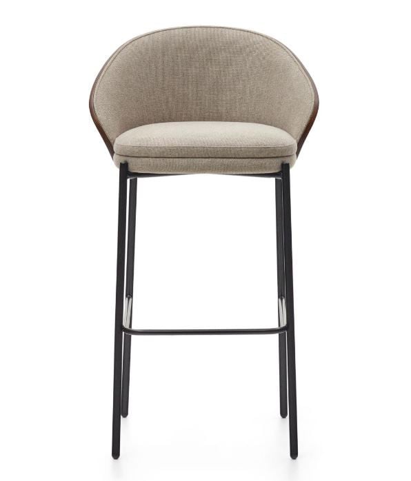 Scaun bar maro din textil Eamy Kave Home