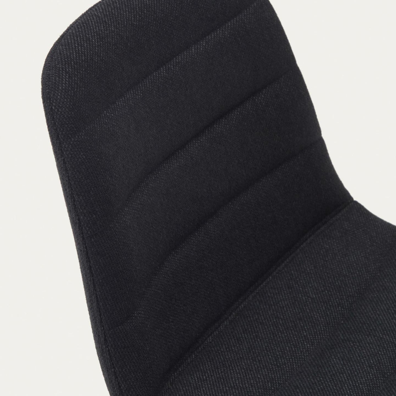 Scaun bar negru din textil Zunilda Kave Home